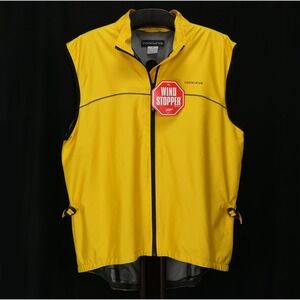 Concurve 2XL Cycling Vest Gore Windstopper Hi-Vis Yellow Full Zip Breathable Men